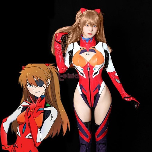 Asuka Langley Soryu Shikinami Combat Suit Cosplay Costume