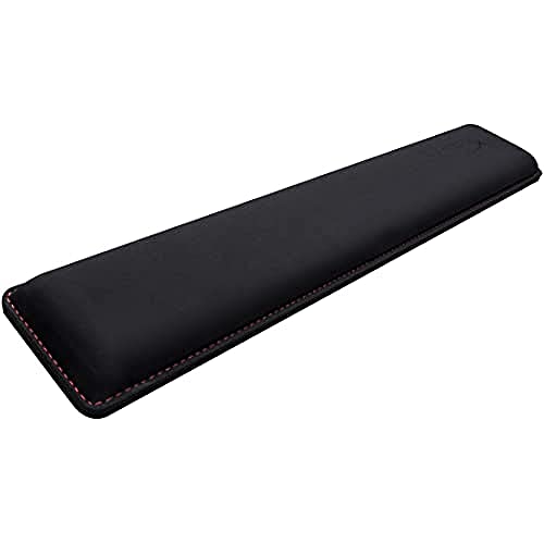 HyperX Wrist Rest - Full Sized - Cooling Gel - Memory Foam - Anti-Slip - Ergonomic - Keyboard Accessory, Black - Full Size - Keyboard