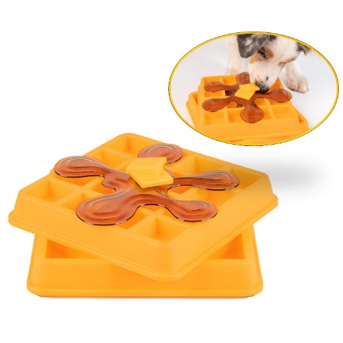 Our Pets Waffle Interactive Puzzle Game Dog Toys (Dog Puzzle Dog Toy-Great Alternative to Snuffle Mat for Dogs & Slow Feeder Dog Bowls) Dog Puzzle, Cat Puzzle & Interactive Dog Toys for Dog Treats - WAFFLE PUZZLE