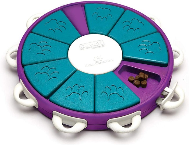 Outward Hound Nina Ottosson Dog Twister Interactive Treat Puzzle Dog Toy, Advanced - Level 3 (Advanced) Dog Twister