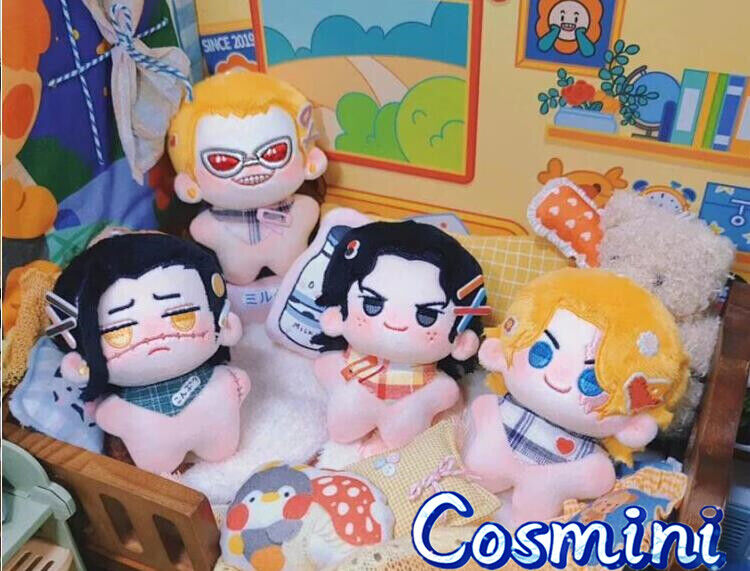 ONE PIECE Ace Sabo 10cm Plush Doll Dress up Stuffed Pillow Toy Xmas Gift Anime