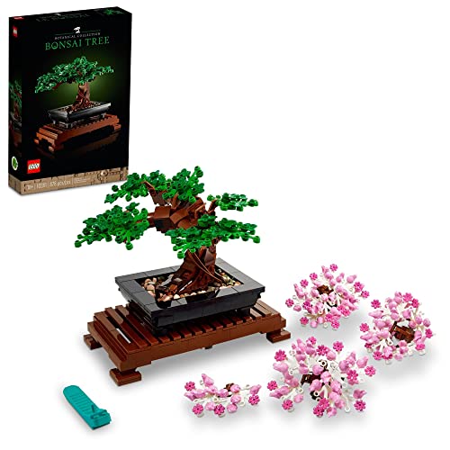 LEGO Icons Bonsai Tree 10281 Building Set for Adults, Plants Home Décor, DIY Projects, Creative Activity Birthday for him or her, Botanical Collection