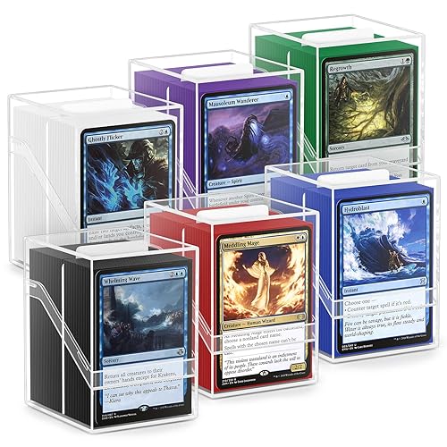 6 Card Deck Boxes with 600 Card Sleeves 