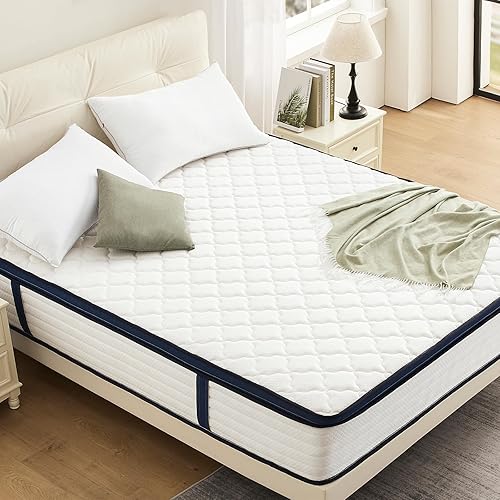 Amztree Queen Mattress 12 Inch Mattress Queen Size - Memory Foam & Pocket Coils Springs, Pressure Relief, Medium Firm Comfort, Motion Isolation, Ideal for All Sleep Positions, CertiPUR-US Certified - 12 Inch Queen