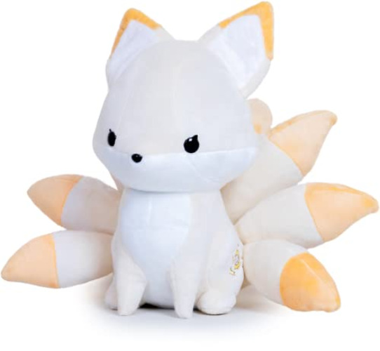 Bellzi Kitsune Mystical Fox - Cute Stuffed Animal Plush Toy - Adorable Soft Seven Tail Fox Toy Plushies and Gifts - Perfect Present for All Ages - Huli