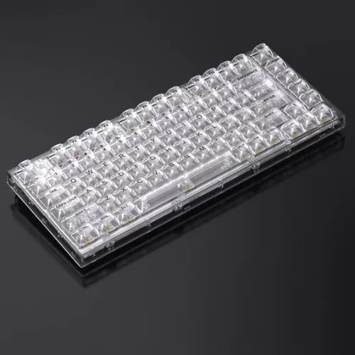 AULA Wireless Mechanical Keyboard - White transparent