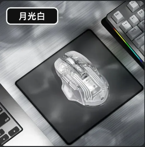 AULA SC518 Wireless mouse - White transparent