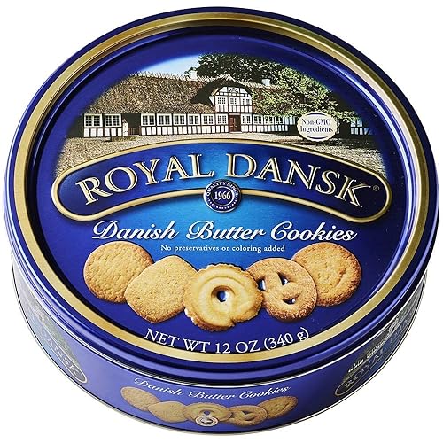 Royal Dansk Danish Cookie Selection, No Preservatives or Coloring Added, 12 Oz. (Pack of 1) - Danish Butter cookies - 12 Ounce (Pack of 1)