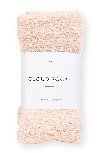 Unboxme Gifts Warm & Cozy Ultra-Luxe Cloud Sock for Women & Men - Super Soft Luxurious Fabric Sleep Socks - 1 Pair - Pink