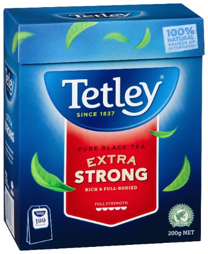Tetley Extra Strong Tea Bags, 100 Count