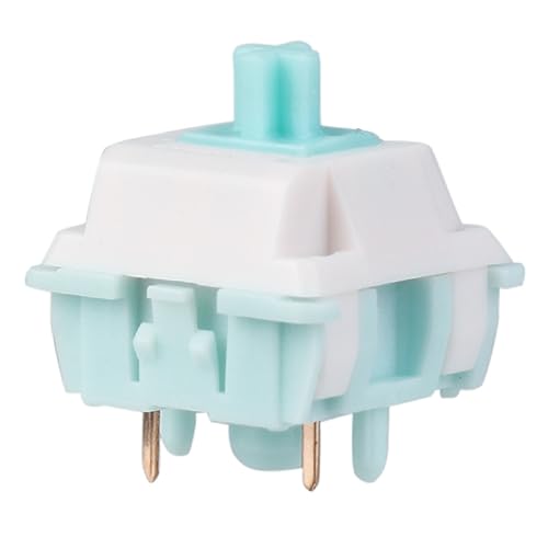 EPOMAKER Jade Blossom Mechanical Switch Set for Mechanical Keyboard, 30 Pieces 53gf Linear Switches, 5 Pin Pre-lubed Switch, LY Stem & Full POM Housings - Jade Blossom 53g