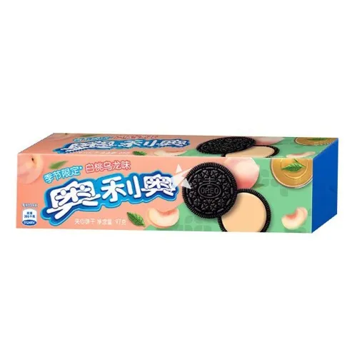 Kjøp Oreo White Peach & Oolong Tea Flavour 97g hos Coopers Candy - Godteri på nettet