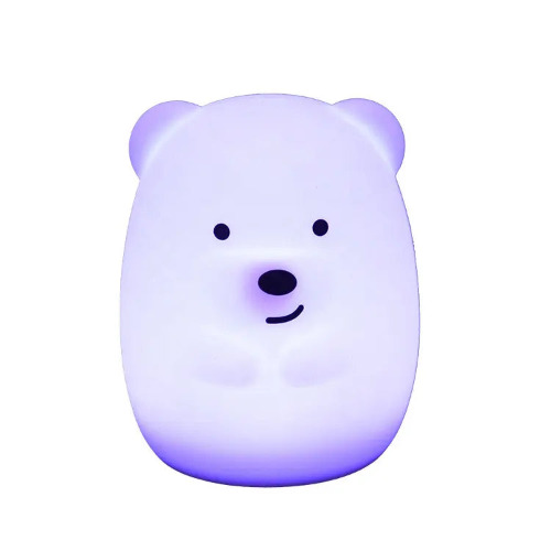 3D Animal Smart Night Light: Adorable, Energy-efficient, Touch-sensitive - Polar Bear