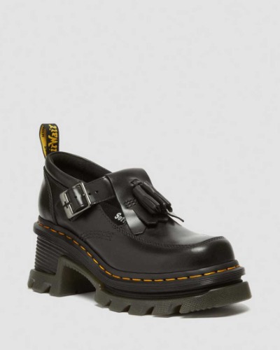 DR MARTENS Corran Atlas Leather Mary Jane Heeled Shoes