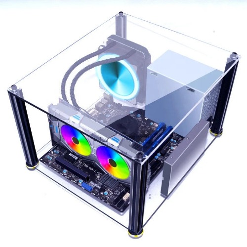 40 X 35cm DIY Open Air PC Case - White / MATX Frame