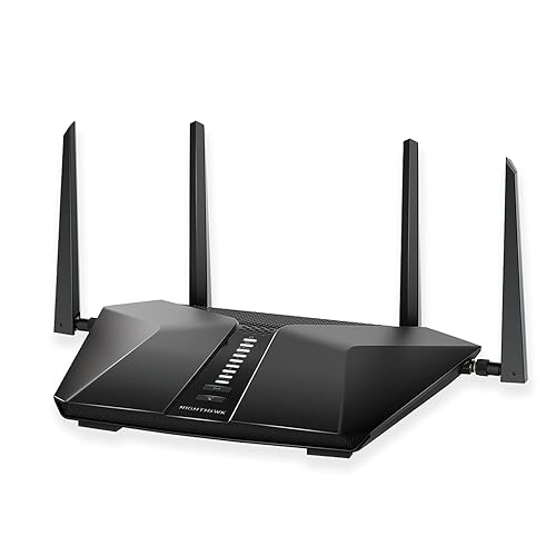 NETGEAR Nighthawk 6-Stream AX5400 WiFi 6 Router (RAX50) - AX5400 Dual Band Wireless Speed (Up to 5.4 Gbps) | 2,500 sq. ft. Coverage - WiFi 6, 5.4Gbps