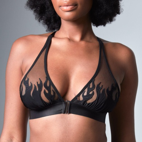 Smokin Mirrors Bralette | Black / XS/S