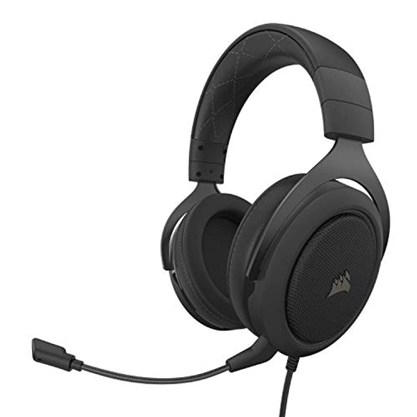 Corsair HS60 PRO - 7.1 Virtual Surround Sound Gaming Headset with USB DAC - Works with PC, Xbox Series X, Xbox Series S, Xbox One, PS5, PS4, and Nintendo Switch - Carbon (CA-9011213-NA) - HS60 Pro - Carbon