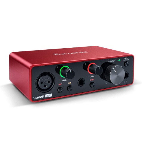 Focusrite SCARLETT SOLO 3rd Gen 192kHz USB Audio Interface w/ Pro Tools First - 