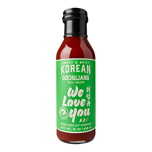 Gochujang Korean Chili Sauce & Condiment Gluten-free, Non-GMO, Vegan, OU Kosher 15oz (pack of 1) - Sweet & Spicy Gochujang Chili Sauce
