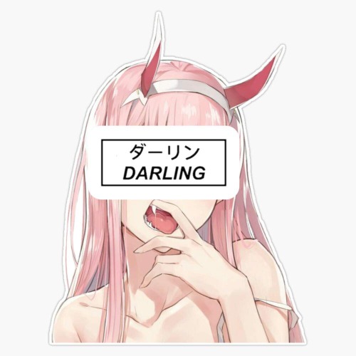 Zero Two Vinyl Decal Sticker 5"