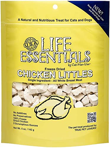 LIFE ESSENTIALS Freeze Dried Chicken Little's for Dogs & Cats -5 oz (2)