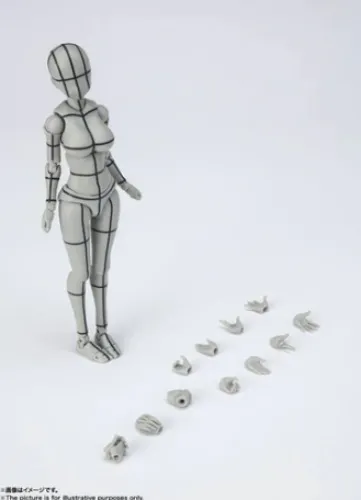 S.H.Figuarts - Body-chan Wireframe, Gray Color Ver. (Bandai Spirits) - Brand New