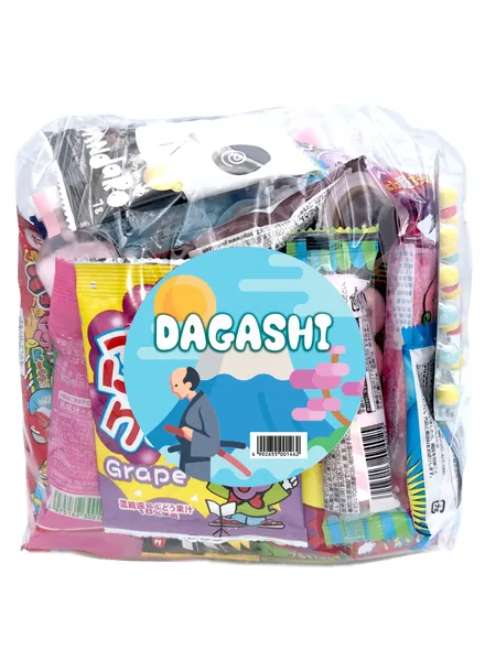 Japanese Dagashi Assortment Snacks Sweets Candies (A Box Full of Dagashi) - 