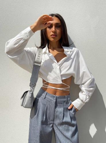 Rylen Long Sleeve Top White | US 2 / White