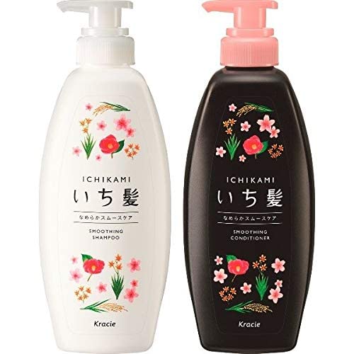 NEW ICHIKAMI SMOOTH AND SLEEK SHAMPOO (480mL) AND CONDITIONER (480g) SET! - 