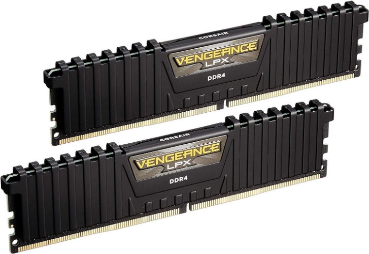 Corsair Vengeance LPX 16GB (2x8GB) DDR4 DRAM 3000MHz C15 Desktop Memory Kit - Black (CMK16GX4M2B3000C15) - Black 16GB Kit (2x8GB) 3000MHz