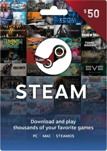 $50 Steam Gift Card
