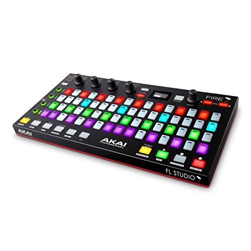 AKAI Professional Fire (Controller Only) – USB MIDI Controller for FL Studio with 64 pad RGB Clip / Drum Pad Matrix - Controller Only