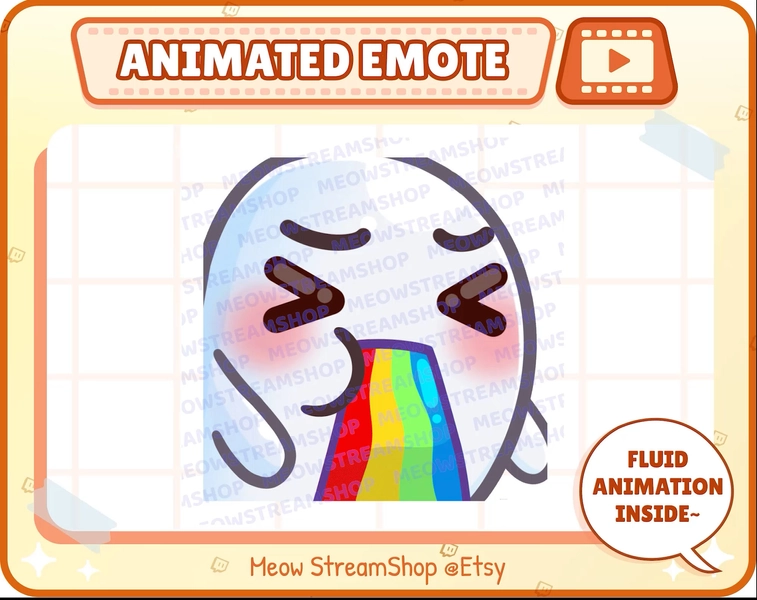 Animé | Ghost vomi arc-en-ciel