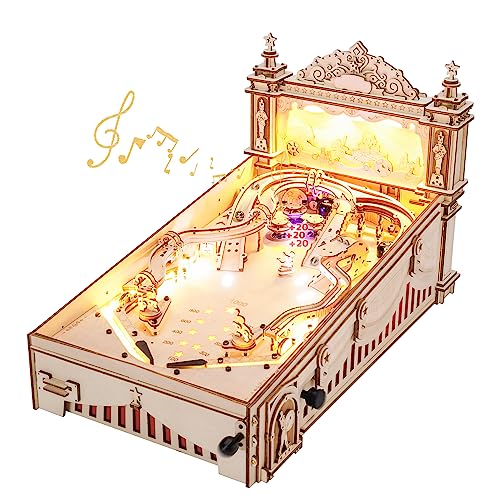 ROBOTIME Puzzle en Bois 3D Pinball Machine