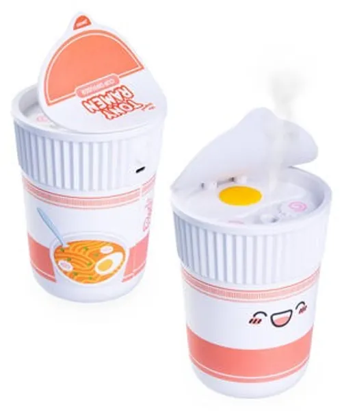 Ramen Noodle Cup Humidifier: A nightstand steamer styled like a cup of noodles.