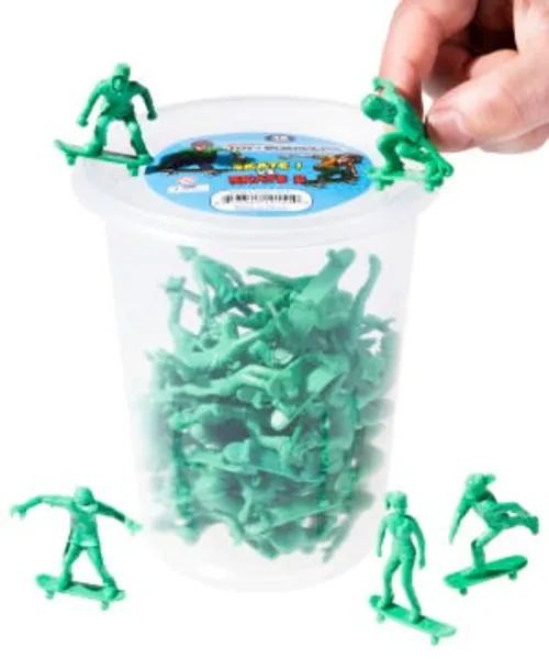 ToyBoarders Skateboarders: 48 Army Man-style Skateboarder Figurines