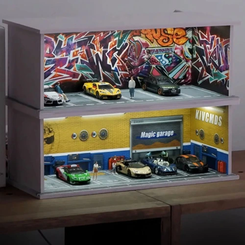 Scene Parking Diorama: 1/64 Model Car