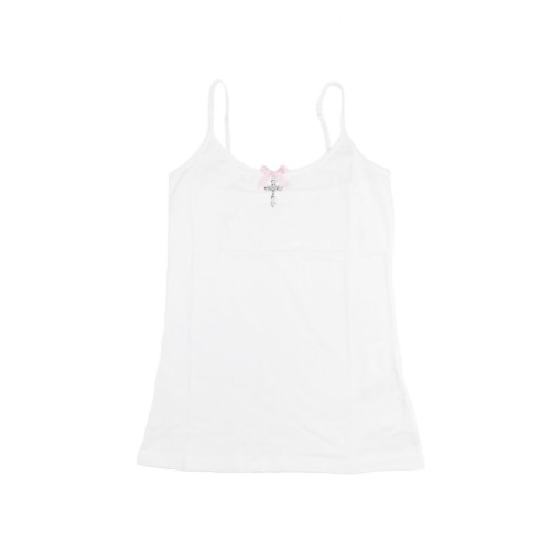bow cross purity cami ౨ৎ♡
white cami tank top with a...