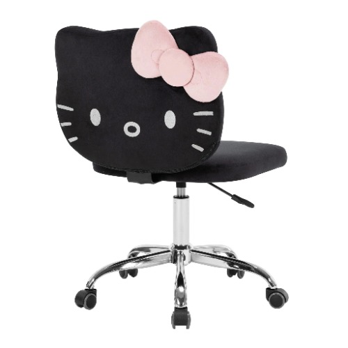Hello Kitty x Impressions Vanity Kawaii Swivel Chair (Black) - BLACK