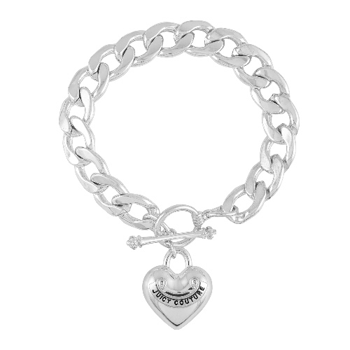 Heart Pendant Bracelet | Silver