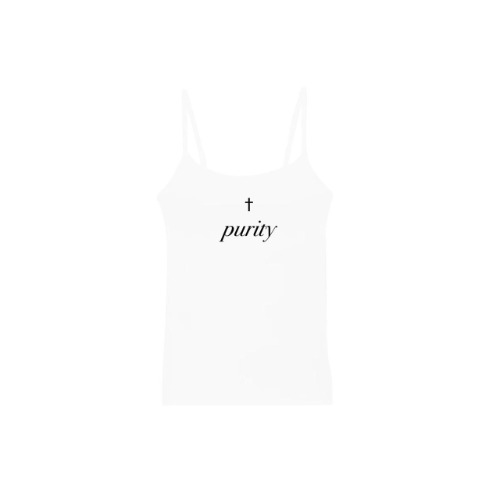 purity cami ♡ † 

｡ﾟﾟ･｡･ﾟﾟ｡   
ﾟ。hand printed cross...