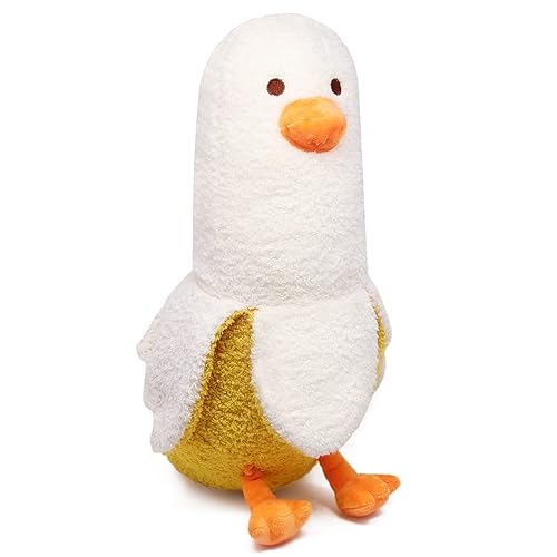 DNFASCHI Banana Duck Plush Pillow,50CM Duck Stuffed Animal Plush Pillow Banana Hugging Pillow, Duck Banana Stuffed Doll Creative Plush Toys Gift for Kids Birthday (Banana Duck) (BANANADUCK)