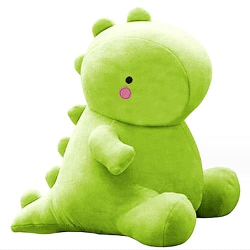OUKEYI 11.8 inch Cute Dinosaur Plush Toys, Plush Stuffed Animal Dino Hugging Pillow Soft 3D Pom Plush Toy, Birthday Gifts for Kids Girls Boys (Grass green) - Grass Green