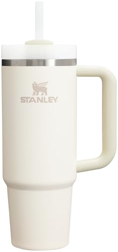 Stanley Quencher H2.0 FlowState Stainless Steel Vacuum Insulated Tumbler with Lid and Straw for Water, Iced Tea or Coffee - 30 oz - Cream 2.0