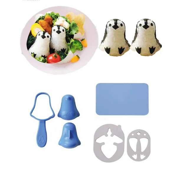 Hofumix Penguin Rice Ball Molds for Bento