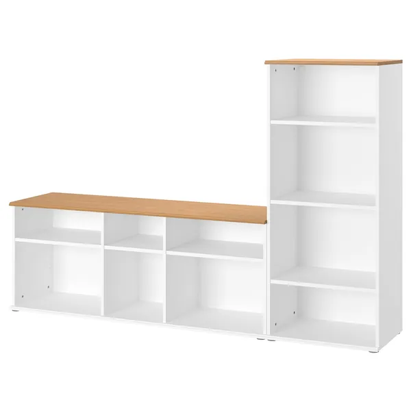 SKRUVBY TV storage combination - white 85x15x55 1/8 "