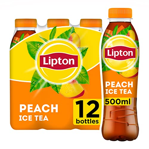 Lipton Ice Tea Peach Still Soft Drink 500ml, (Pack of 12) - Peach