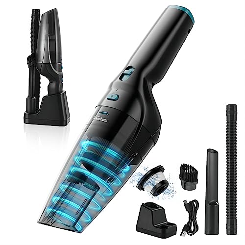 HOMEKANE Handheld Vacuum Cleaner Cordless 9500PA with 2 in 1 Charging and Storage Dock 560g Portable and Rechargeable Car Vacuum Cleaner for Home Car Cleaning… - with Charging Dock