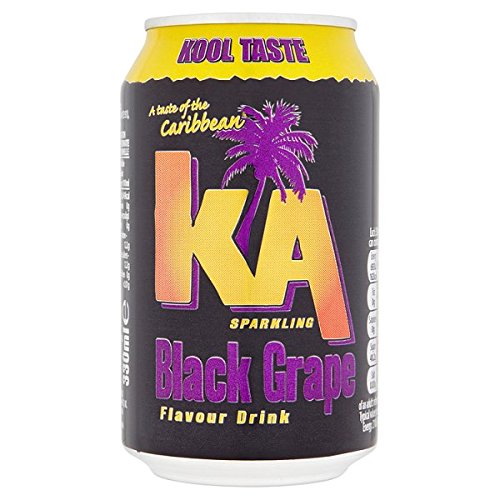 ( 24 Pack ) KA Sparkling Black Grape Flavour Drink 330ml